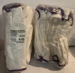 12 guanti Portwest A126 nylon bianco PU palmo rivestiti abbigliamento da lavoro giardinaggio fai da te XS - Foto 1 di 3