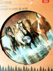 Rush Hour Tempered Glass Lazy Susan New Box Opened - Picture 1 of 10
