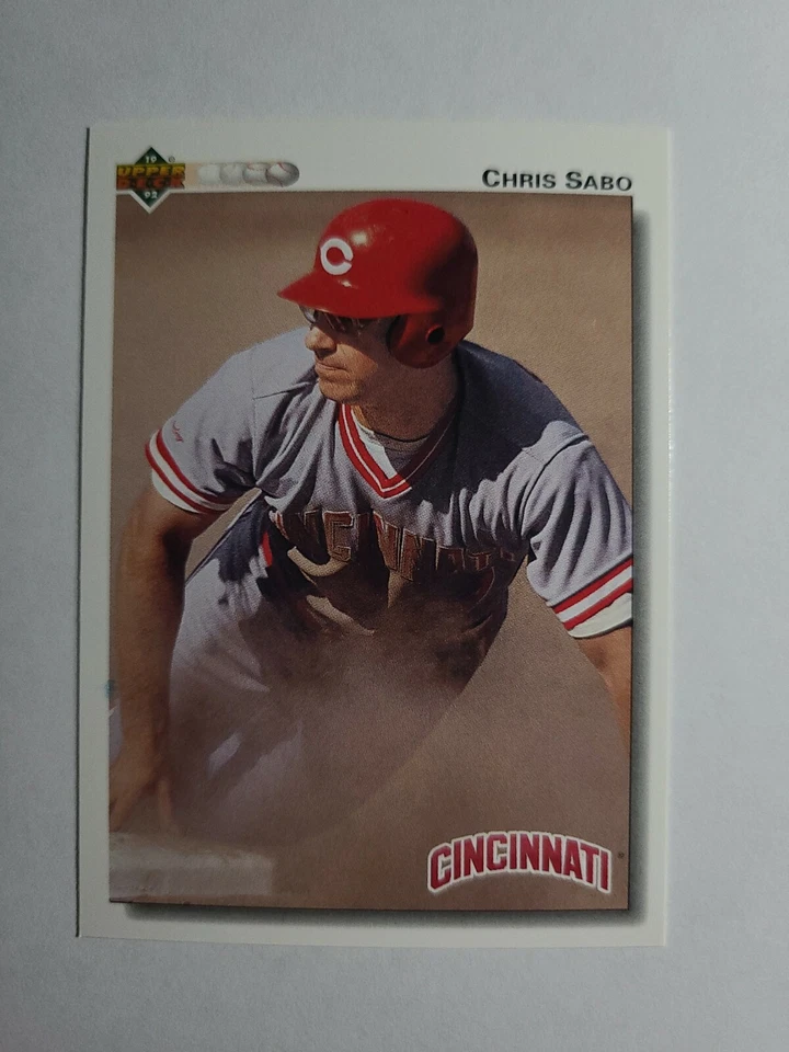 CHRIS SABO 1992 UPPER DECK BASEBALL CARD # 123 D7284 - Image 1 of 1