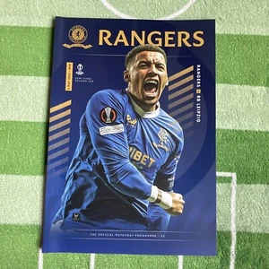Rangers v RB Leipzig 05/05/2022 Match Programme Semi Final Europa League - Picture 1 of 1