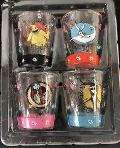 Disney Tim Burtons The Nightmare Before Christmas 4 Pc Mini Glasses Shot Barware - Picture 1 of 11