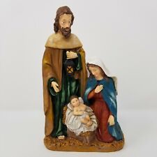 Mary Joseph Jesus Holy Family Nativity Resin Large 10" x 6"