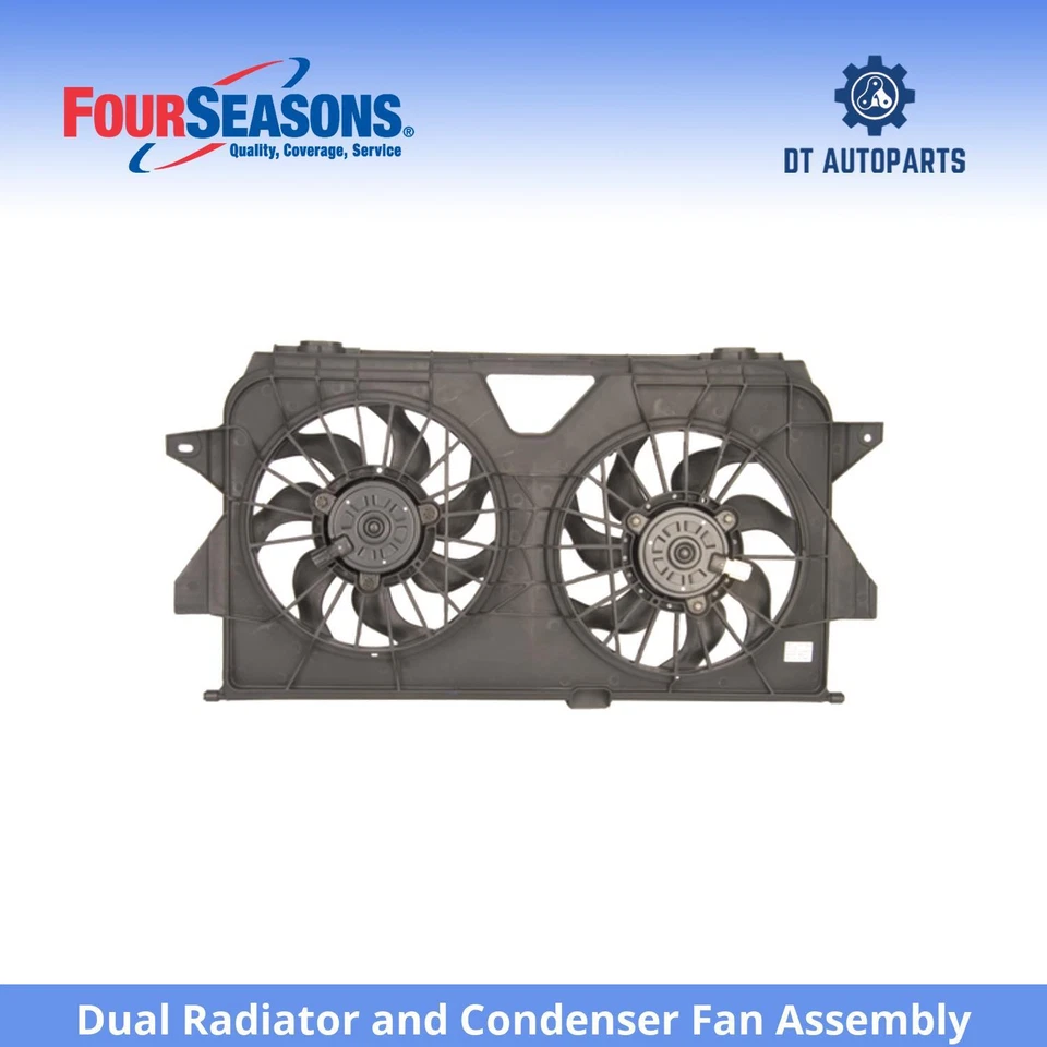 Conjunto de ventilador condensador y radiador doble para Dodge Caravan 2005-2007 4 estaciones Foto 1 de 4
