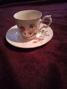 Mikasa "Margaux" Fine Ivory China Cup and Saucer Set #D1006 - Picture 1 of 2