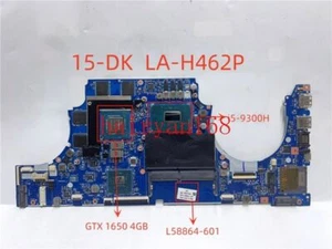 For HP 15-DK LA-H462P with i5-9300H GTX1650 4GB L58864-601 Laptop Motherboard - Picture 1 of 5