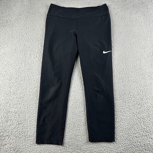 Nike Crop Tights Donna Medium Nero Power VICTORY Yoga Palestra 933807 010 Dri Fit