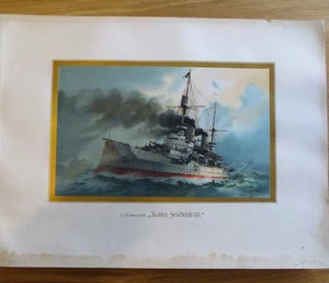 Unsere Kriegsflotte S.M Linienschiff Kaiser Friedrich III H.Graf nach Wislicenus - Bild 1 von 4