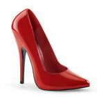 Sale DOMINA-420 elegante Devious High Heels Pumps mit Stilettoabsatz rot Lack 44