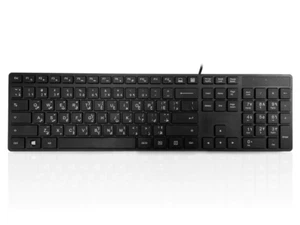 Accuratus 301 - USB Full Size Super Slim Multimedia Keyboard with Square Modern - Picture 1 of 4