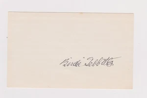 Birdie Tebbetts - Signed 3x5 - Debut 1936 - Tigers - Deceased 1999 - Picture 1 of 1