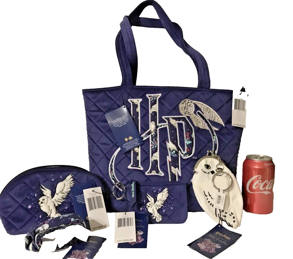 Vera Bradley Forbidden Forest Harry Potter Tote Purple HP LOGO