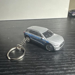 Llavero fundido a presión plateado Audi E-Tron SUV 1:64 Hot Wheels Matchbox regalo - Imagen 1 de 2