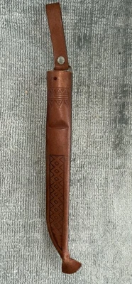 "Funda de cuchillo de cuero de filete hecha en Japón de colección para hoja de hasta 6""" Foto 1 de 4