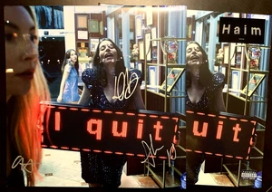 HAIM "I Quit" 2 LP Vinyl SEALED In SIGNED Slipcase O-Card Exclusive Limited - Picture 1 of 23