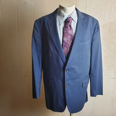 Blazer Brooks Brothers Para Hombre 46 L Azul Larusmiani Ica Algodón Medio Forrado Chaqueta  Foto 1 de 4
