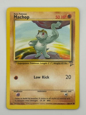 Pokemon Machop 78/130 (MP) - Base Set 2 - Common - Image 1 of 2