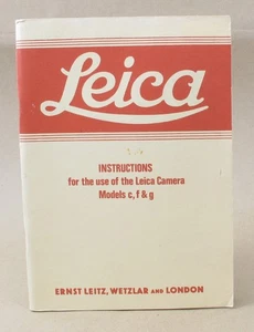 Leica Bedienungsanleitung für C F G, IIC IIIC IIF IIIF IIIG Reprint von Hove LESEN - Bild 1 von 5