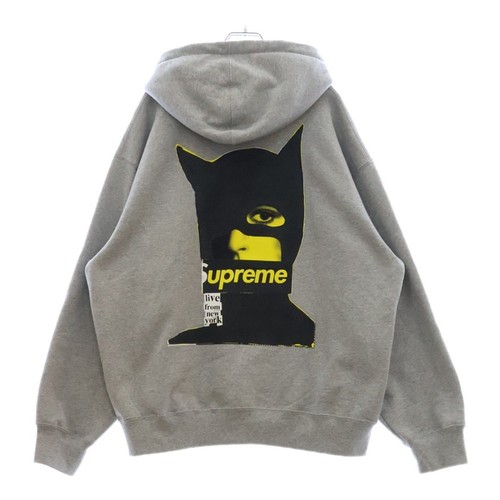 Felpa con cappuccio SUPREME 23AW Catwoman pullover felpa grigio usata dce1bea9