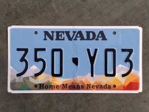 *99 CENT SALE* NEU Design 2021 Nevada Nummernschild 350 Y03 Home Means Chevy V8 - Bild 1 von 1