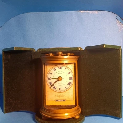 Timeworks Berkeley California Parisian Brass Alarm Clock In Green Case - Image 1 of 4