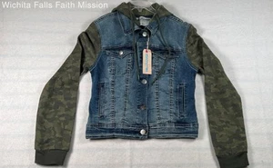 Wallflower girls jean jacket with hood size medium - Picture 1 of 4