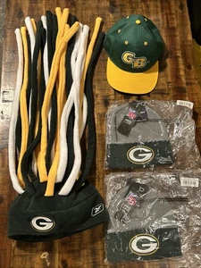 Green Bay Packers Vintage Mütze Dreadlocks Beanie Reebok Set SnapBack 4ct... - Bild 1 von 24