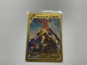 Garchomp V Full Art Gold Foil Fan Art Card TG23/TG30 Textured - Bild 1 von 1