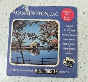 WASHINGTON D.C. VIEWMASTER PACKET ONLY FROM SET 136 ABC RARE   X410 - Picture 1 of 2