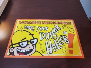 Señalización de tienda Big Lots - Coleccionable al por menor "Haz tu dólar Holler" - Imagen 1 de 4