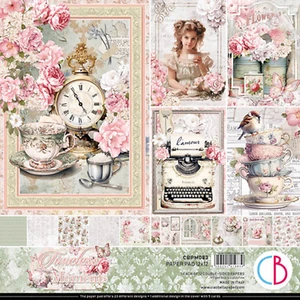 Ciao Bella Papier Timeless Moments 12"x 12" Scrapbooking Papier Set Blumen Rosen - Bild 1 von 13