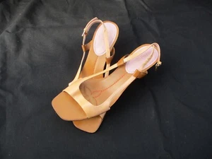VINTAGE LOUIS VUITTON WOMEN'S SANDALS SIZE 39.5 USED FOR COLLECTOR'S ORANGE/PINK - Picture 1 of 12