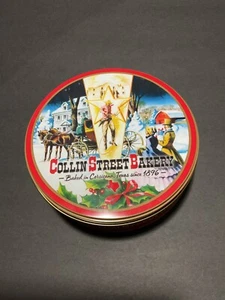 Empty Fruitcake Tin Collin Street Bakery Corsicana, Texas 100 Years 1896-1996 - Picture 1 of 4