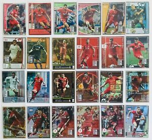 2004-18 Panini SEGA WCCF Liverpool FC 20 stars card lot Refractor Legends