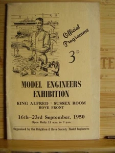 THE MODEL ENGINEERS EXHIBITION PROGRMME SEPT 1950 HOVE SUSSEX - Imagen 1 de 1