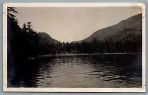 c1917 Swanson Bay British Columbia Shoreline View Wooden Houses Real Photograph - Bild 1 von 2