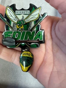 Vintage 2012 Edina Hornets Baseball Team Trading Lapel Hat Pin Badge 3820 - Picture 1 of 3