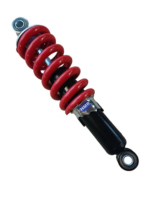 Federbein Stoßdämpfer 250mm silber/rot/schwarz 11mm PitBike Dirtbike HMParts - Image 1 of 2