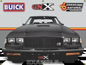 1987 Buick GNX Black Car (143) Garage Scene 3'X4' VINYL BANNER - Picture 1 of 1