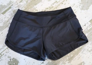 Pantalones Cortos de Velocidad LULULEMON RUN 4 Vías Elásticos Negros sobre Negro Gimnasio Ajuste Levantamiento Negro Talla 4 - Imagen 1 de 2