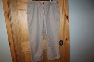 Duluth Trading Co Mens NEW Tan Heavy Weight Adj. Waist Cargo Pants - 42 x 30 - Picture 1 of 3