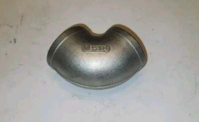 2" Female NPT 90° Elbow Cast 304 Stainless Steel Pipe Fitting  - Image 1 of 2