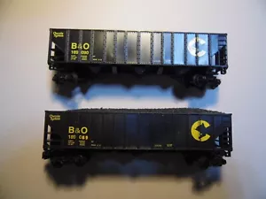 N - Life-Like - SET of 2 - 100 T High Side Gondola, B&O LN M-M coup - Picture 1 of 4