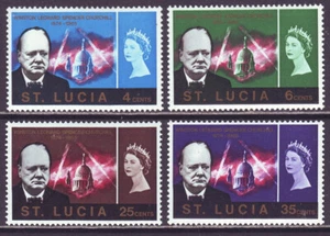 St Lucia 1966 SC 201-204 MH Set Churchill - Picture 1 of 2