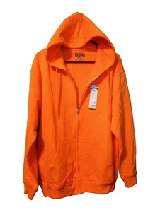 Open Trails Herren GROSS hellorange Sicherheit Hoodie Fleece Jagdjacke - Bild 1 von 5