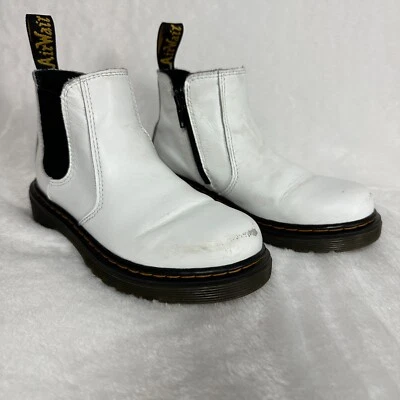 Botas Chelsea Dr Martens Juveniles Talla 1 Tobillo Cuero Blanco Cremallera Combate 2976J Docs Foto 1 de 4