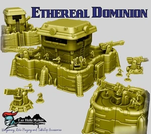Ethereal Dominion Fortress - 28mm Modular Sci-Fi Wargame Terrain for Epic Battle - Bild 1 von 6