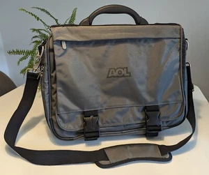 Sacoche messager vintage pour ordinateur portable AOL (17x13ins) RARE ! Très bon état ! - Photo 1/24