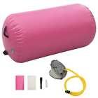Inflatable Gymnastic Roll With Pump 120X75 Cm Pvc Pink
