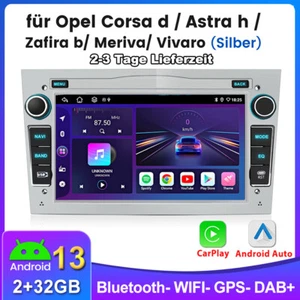 64G Autoradio Für Opel Corsa C/D Zafira B Astra G H Apple Carplay GPS Android 13 - Bild 1 von 14