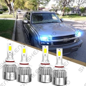 8000K LED Headlight Bulbs For Avalanche 1500 2002-06 High & Low Beam Qty 4 - Picture 1 of 11
